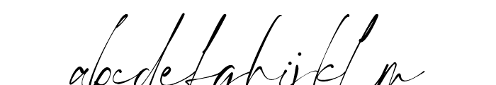 Ponpewd Signature Font LOWERCASE