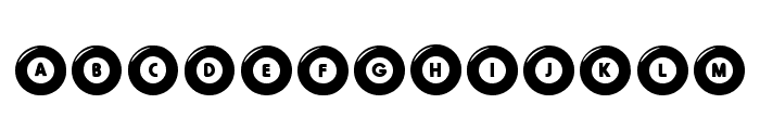 Pool Ball Regular Font UPPERCASE