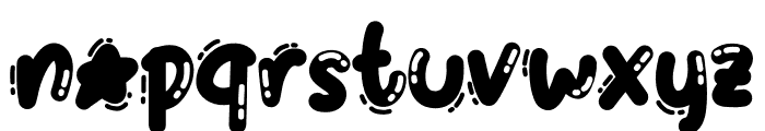 Pop star decorative Regular Font LOWERCASE