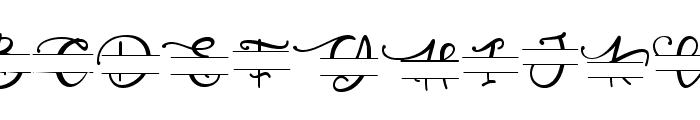 Poppy Monogram Font UPPERCASE