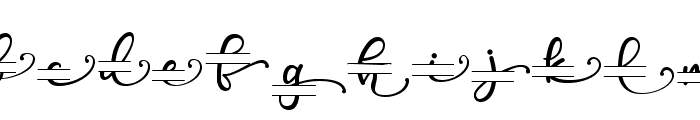 Poppy Monogram Font LOWERCASE
