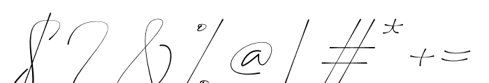Porbhesa Signature Font OTHER CHARS