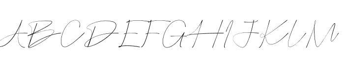 Porbhesa Signature Font UPPERCASE