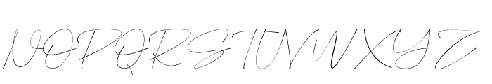 Porbhesa Signature Font UPPERCASE