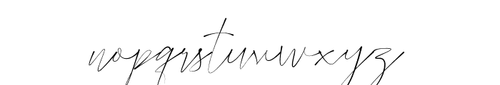Porbhesa Signature Font LOWERCASE