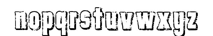 Porterhouse Rough Shado Regular Font LOWERCASE