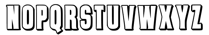 Porterhouse Shadow Regular Font UPPERCASE