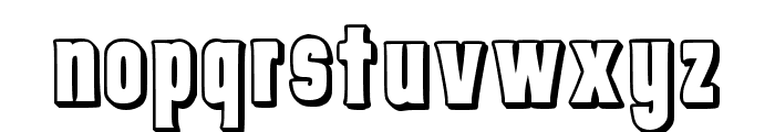 Porterhouse Shadow Regular Font LOWERCASE