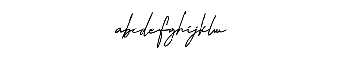 Portier Signature Font LOWERCASE