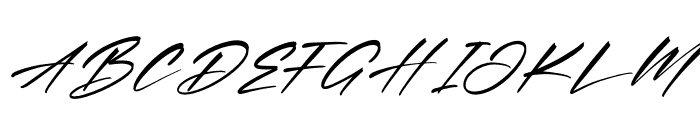 Portillo Bryant Italic Font UPPERCASE