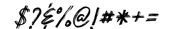 Portlake-Italic Font OTHER CHARS