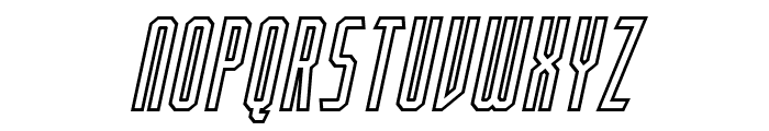 Porton Outline Bold Italic Font UPPERCASE