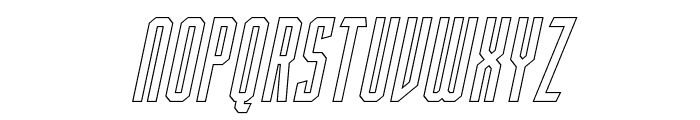 Porton Outline Italic Font UPPERCASE