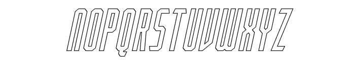 Porton Outline Italic Font LOWERCASE