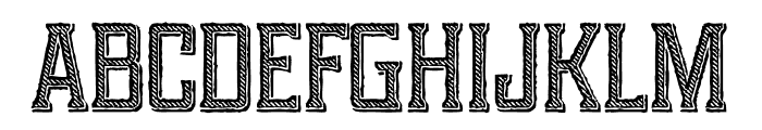 Portsmouth Second Fleet Hatched Font UPPERCASE