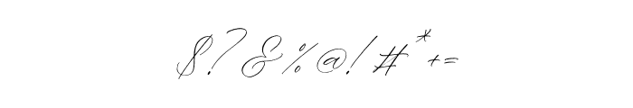 Portterda Italic Font OTHER CHARS