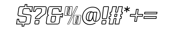 Pos Era Outline Italic Font OTHER CHARS