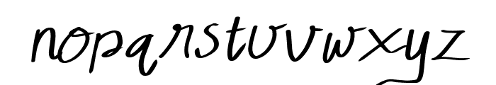 Poshry Italic Font LOWERCASE