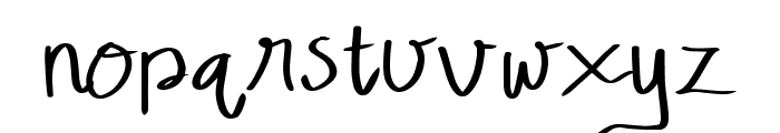 Poshry Regular Font LOWERCASE