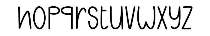 Post-it Note Font LOWERCASE