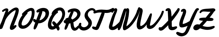 Postciv-Bold Italic Font UPPERCASE