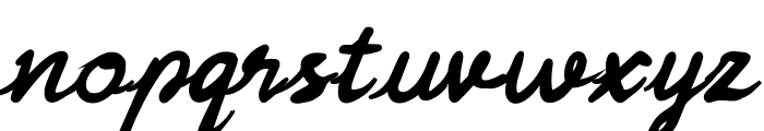 Postciv-Bold Italic Font LOWERCASE