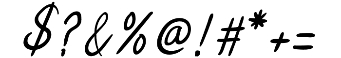 Postciv-Italic Font OTHER CHARS