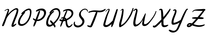 Postciv-Italic Font UPPERCASE
