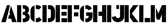 Poster Grunge Font UPPERCASE