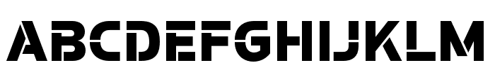 Potel Stencil Black Font UPPERCASE