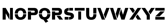 Potel Stencil Black Font UPPERCASE