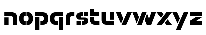 Potel Stencil Black Font LOWERCASE