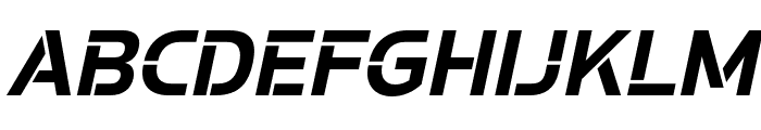 Potel Stencil Bold Italic Font UPPERCASE