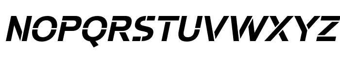 Potel Stencil Bold Italic Font UPPERCASE