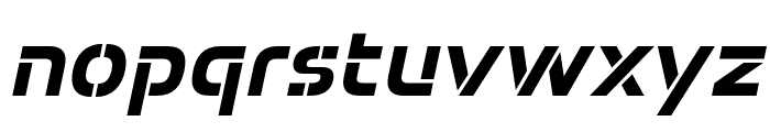 Potel Stencil Bold Italic Font LOWERCASE