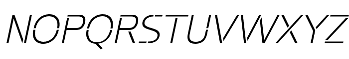 Potel Stencil ExtLt Ita Font UPPERCASE