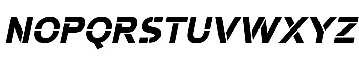 Potel Stencil Extra Bold Italic Font UPPERCASE