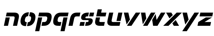 Potel Stencil Extra Bold Italic Font LOWERCASE
