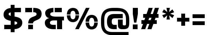 Potel Stencil Extra Bold Font OTHER CHARS