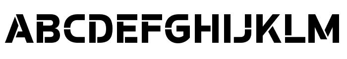Potel Stencil Extra Bold Font UPPERCASE