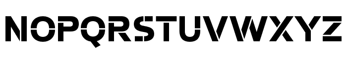Potel Stencil Extra Bold Font UPPERCASE