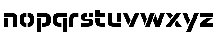 Potel Stencil Extra Bold Font LOWERCASE