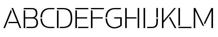Potel Stencil Extra Light Font UPPERCASE