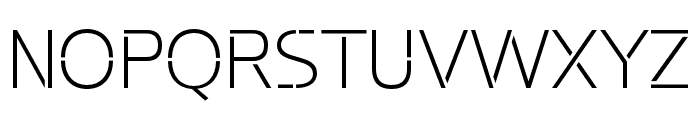 Potel Stencil Extra Light Font UPPERCASE