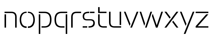 Potel Stencil Extra Light Font LOWERCASE