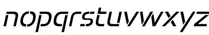 Potel Stencil Italic Font LOWERCASE