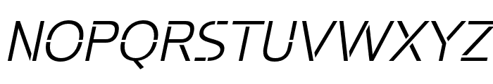 Potel Stencil Light Italic Font UPPERCASE