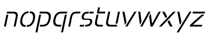 Potel Stencil Light Italic Font LOWERCASE