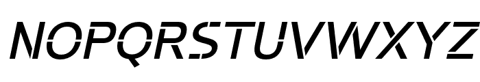Potel Stencil Medium Italic Font UPPERCASE