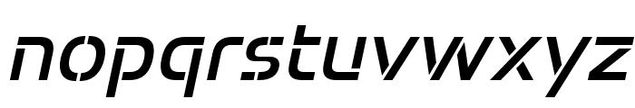 Potel Stencil Medium Italic Font LOWERCASE